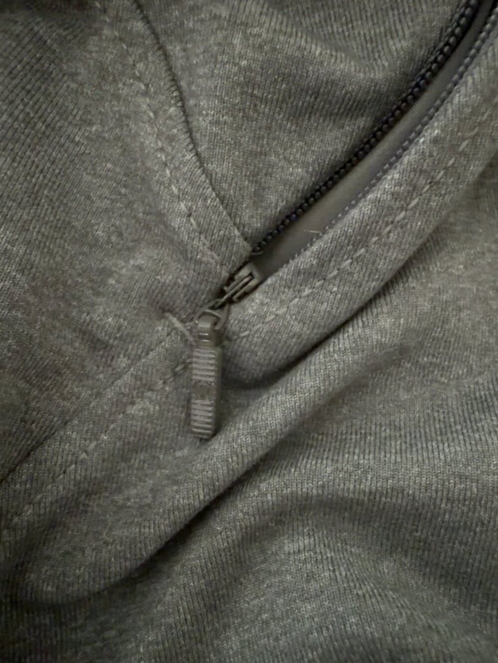 Lululemon City Trek Gray Hooded Full Zip Jacket Size 12 - Picture 8 of 10